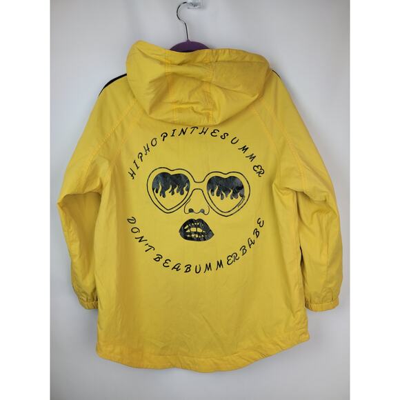 Dance Hip Hop Womens Full Zip 3/4 Sleeve Jacket Yellow Size Medium - Picture 5 of 10